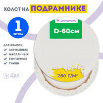 Без бренда «Холст Две картинки круглый 60 см на подрамнике» в Симферополе в интернет-магазине  Без бренда «Холст Две картинки круглый 60 см на подрамнике» в Симферополе