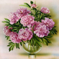 Без бренда «Пионы в круглой прозрачной вазе» в Симферополе