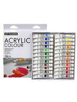 Без бренда «Коробка 24 шт.: Акриловые краски «Две картинки» 24 шт. по 12 мл, проф. пигмент» в Симферополе