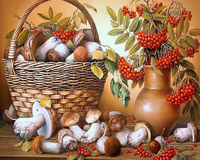 Без бренда «Коробка 20 шт: Корзина с грибами и рябиной» в Симферополе