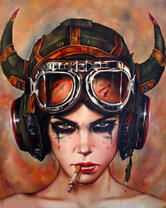 Без бренда «Девушка в шлеме с сигаретой» в Симферополе