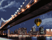 Мост с Манхеттена в Нью-Джерси