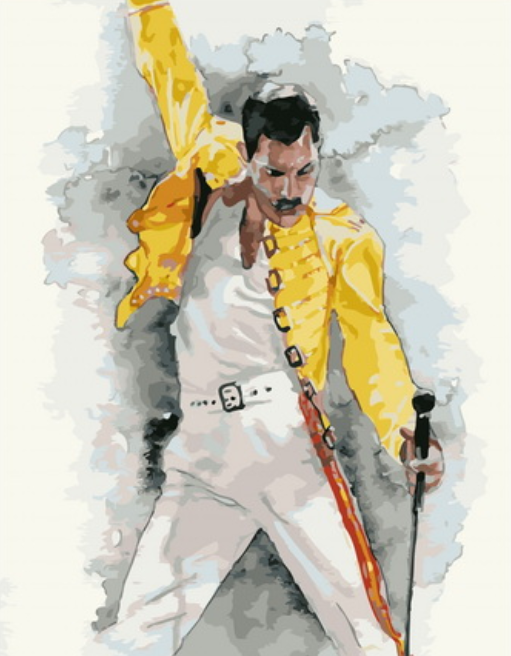 Картина по номерам 40x50 Танцор в желтом жакете