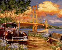 Без бренда «Американский автомобиль на фоне моста через залив» в Симферополе