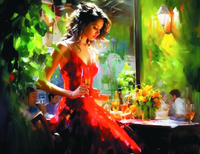 Без бренда «Милая девушка с бокалом шампанского» в Симферополе