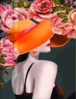 Без бренда «Дама в яркой шляпе и розы» в Симферополе в интернет-магазине  Без бренда «Дама в яркой шляпе и розы» в Симферополе