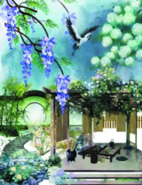 Без бренда «Сад с беседкой, цветами и птицей» в Симферополе в интернет-магазине  Без бренда «Сад с беседкой, цветами и птицей» в Симферополе