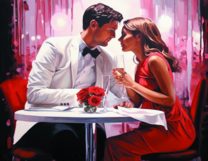 Без бренда «Пара на свидании в ресторане» в Симферополе в интернет-магазине  Без бренда «Пара на свидании в ресторане» в Симферополе