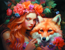 Без бренда «Рыжая девушка и рыжая лисица» в Симферополе в интернет-магазине  Без бренда «Рыжая девушка и рыжая лисица» в Симферополе