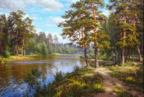 Без бренда «Хвойный лес и река» в Симферополе в интернет-магазине  Без бренда «Хвойный лес и река» в Симферополе