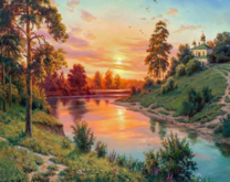 Без бренда «Вид на реку на закате» в Симферополе