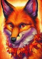 Без бренда «Хитрая лиса с осенним венком» в Симферополе